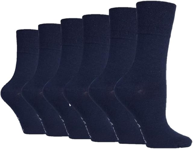 6 Pairs of Sock Shop Everyday Gentle Grip Socks Ladies 4-8 See Multi Variations and Designs