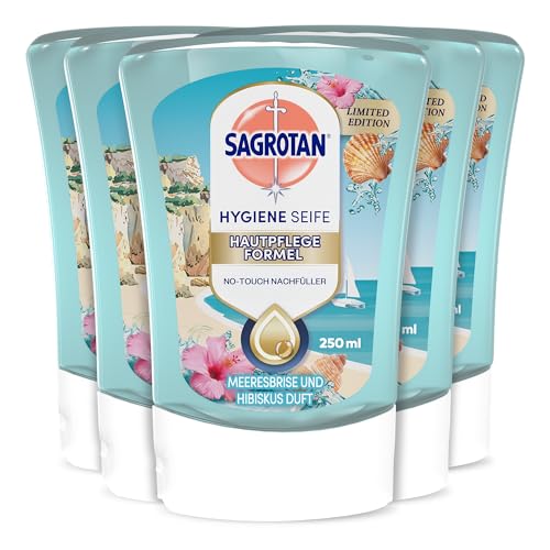 Sagrotan No-Touch Nachfüller Sardinia Dreams Limited Edition Für den automatischen Seifenspender 5x250ml