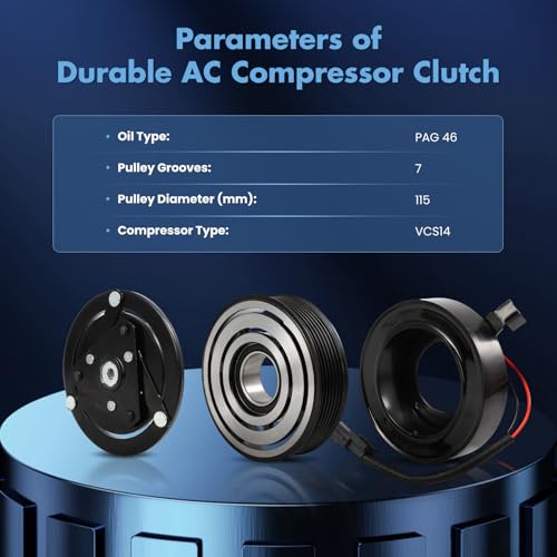 Image of ECCPP A /C Compressor Clutch for Nissan Altima V6 3.5L 2013-2015,2018