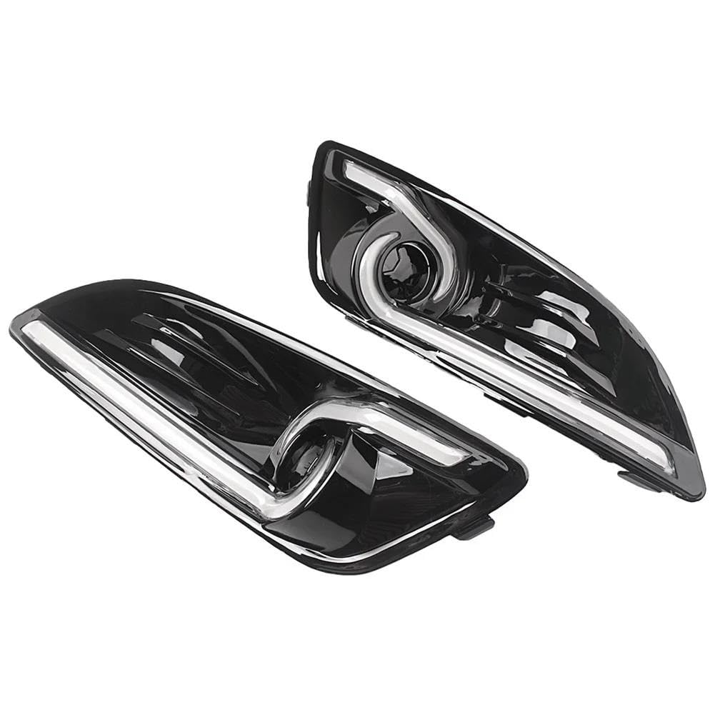 Luz Señal Giro Dinámica Para Ford Para Fiesta 2013 2014 2015 LED DRL Lámpara Circulación Diurna Para Automóvil Señales Giro Conjunto Luces Antiniebla