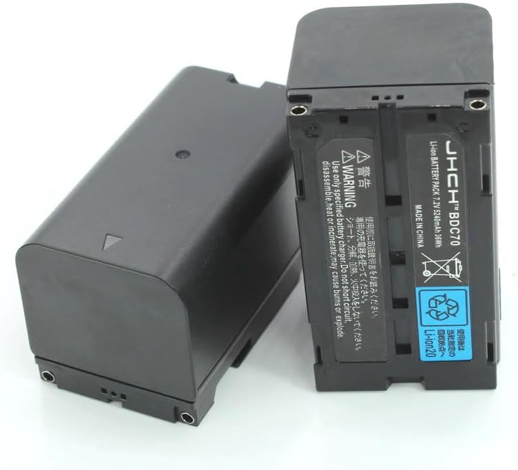 (2Pcs/Set) New BDC70 Battery 7.2V 5240mAh Li-ion Battery for Top-con BDC70 Total Station/GPS