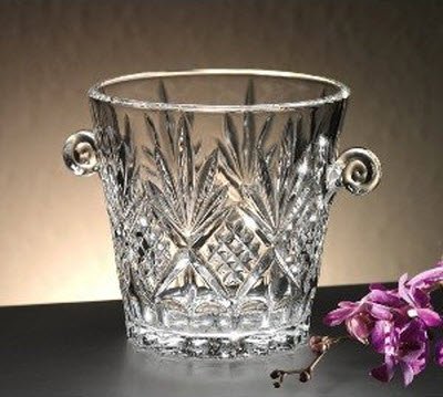 Elegant Crystal Ice Bucket With Handles, Wine Cooler Bucket, For Weddings,Events, Parties #TOP1