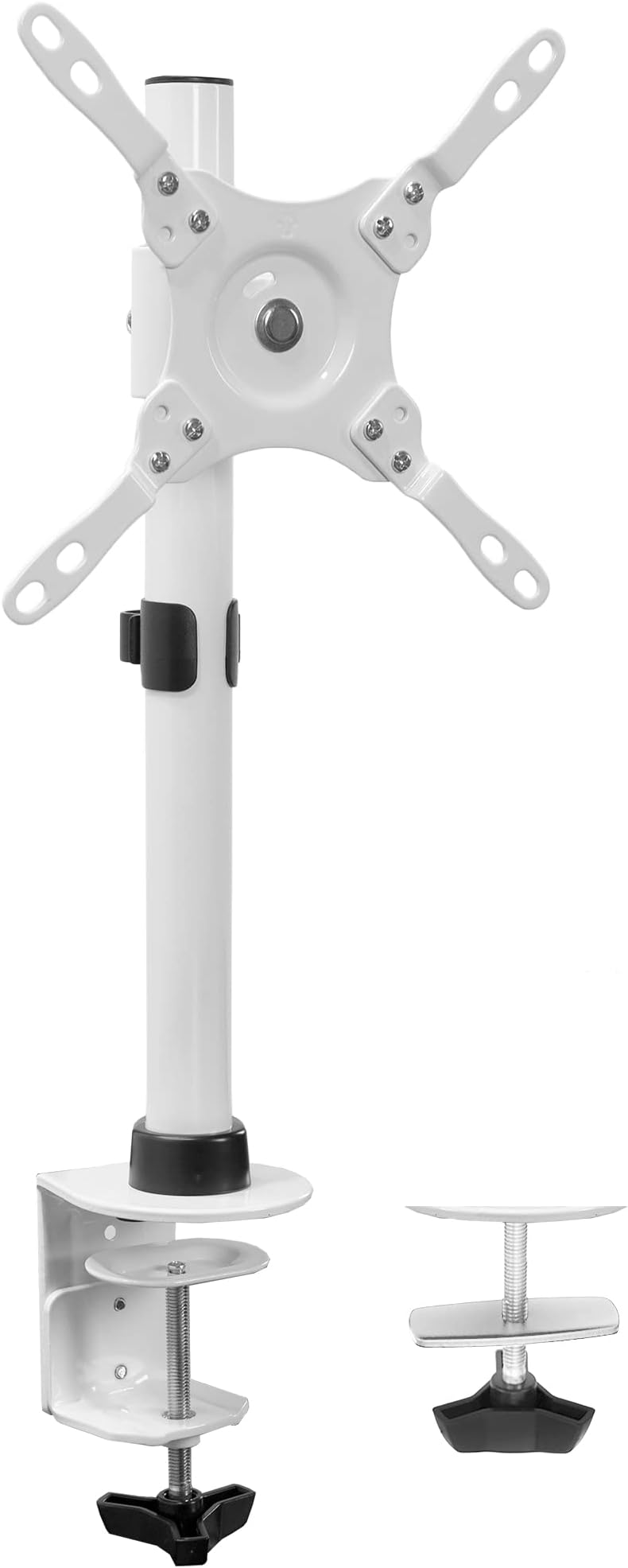 VIVOUltra Wide Screen TV and Monitor Desk Mount, Adjustable Height and Tilt Stand for Screens up to 42 inches, White, STAND-V101CW