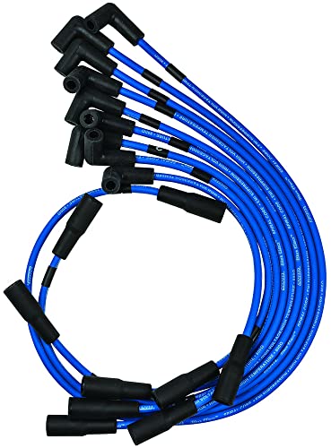 Moroso 72526 Blue Max 8mm Blue Spark Plug Wire Set, Fits 93-95 Chevrolet/Pontiac LT-1 w/Optispark Distributor #1