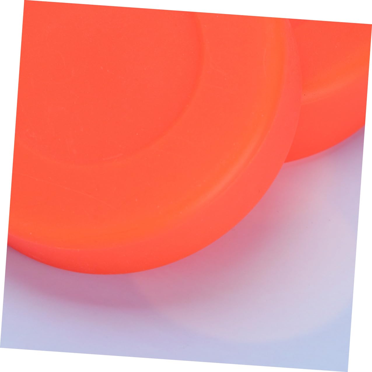 Palets de Hockey Glace en Caoutchouc Rouge 10 Pcs, Rebond Faible