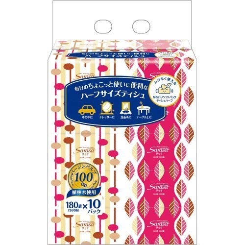 Sarasa Soft Pack Tish Half Size 180W 10 Pack