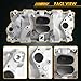 JGhyperX 2101 2001 Intake Manifold Aluminum Dual Plane Compatible with Chevy Small Block 1955-1995 SBC 262 265 267 283 302 305 307 327 350 400 5,500 RPM V8 Engine