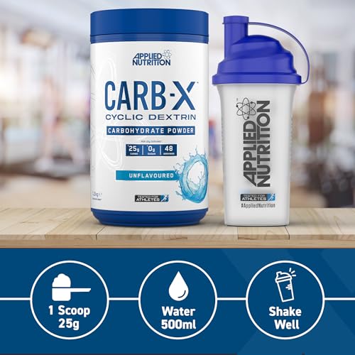 Applied Nutrition Carb X Highly Branched Cyclic Dextrin Carbohydrates, Intra & Post Workout Carbs Powder, Fuel Training & Recovery, Vegan, Gluten Free, Sugar Free, 1.2kg 48 Servings (Unflavoured) - Image 5