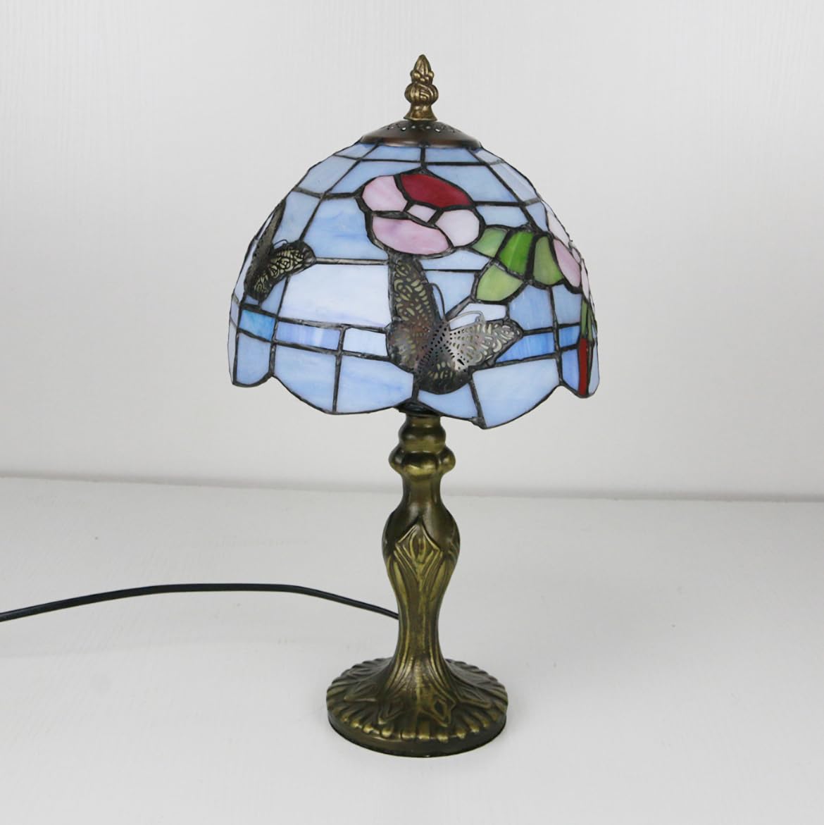 Amazon.co.jp: KY LEE テーブルランプ ステンドグラス ティファニー  