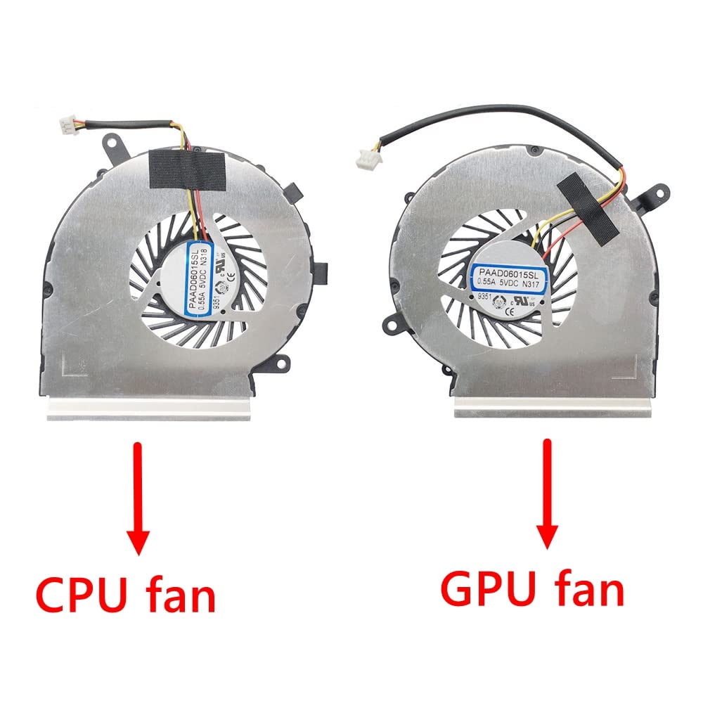Ventola Cpu Msi Ge60 2pc Apache Ge70 Gl62 Ricambio 5v Ventola Di Raffreddamento CPU Per Portatile MSI Gaming GE60/GE70/GP62/GP72 Ecc. - Nuova, 5V Alimentatore PC Gaming