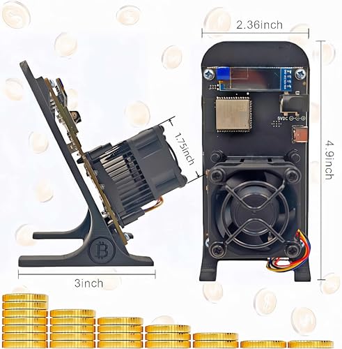 Image of Bitaxes 601 Bitcoins Miner BM1370 Asic Chip 1.2TH /s Solo Miner 18W Energy Efficiency 2.4G WiFi Home Use BTC Miner Low Noice Crypto Miner Include PSU with Open Source from Antminer