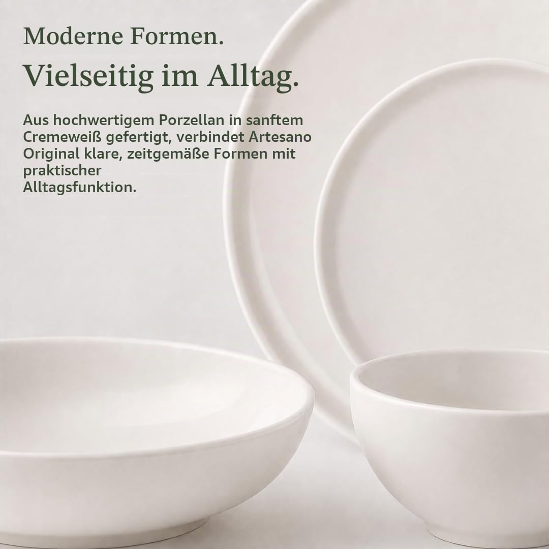 Villeroy & Boch Artesano Original 16-teiliges Set, Weiß, Größe L