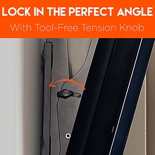 ECHOGEAR Tilting TV Wall Mount with Low Profile Design for 32-70 inch TVs - Eliminates Screen Glare with 15 Degrees of Smooth Tilt - Easy Install with All Hardware Included - EGLT1-BK