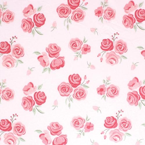 Image of Hudson Baby Unisex Baby Cotton Toddler Pillow Case, Blush Rose, One Size