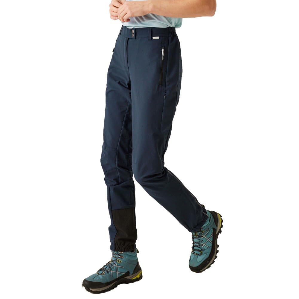 Regatta Womens Mountain Winter Hiking Trousers Water Repellent Walking Stretch Blue