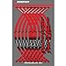 PSLER® Moto Roues Jantes Autocollant pour 隼 Hayabusa (Rouge)