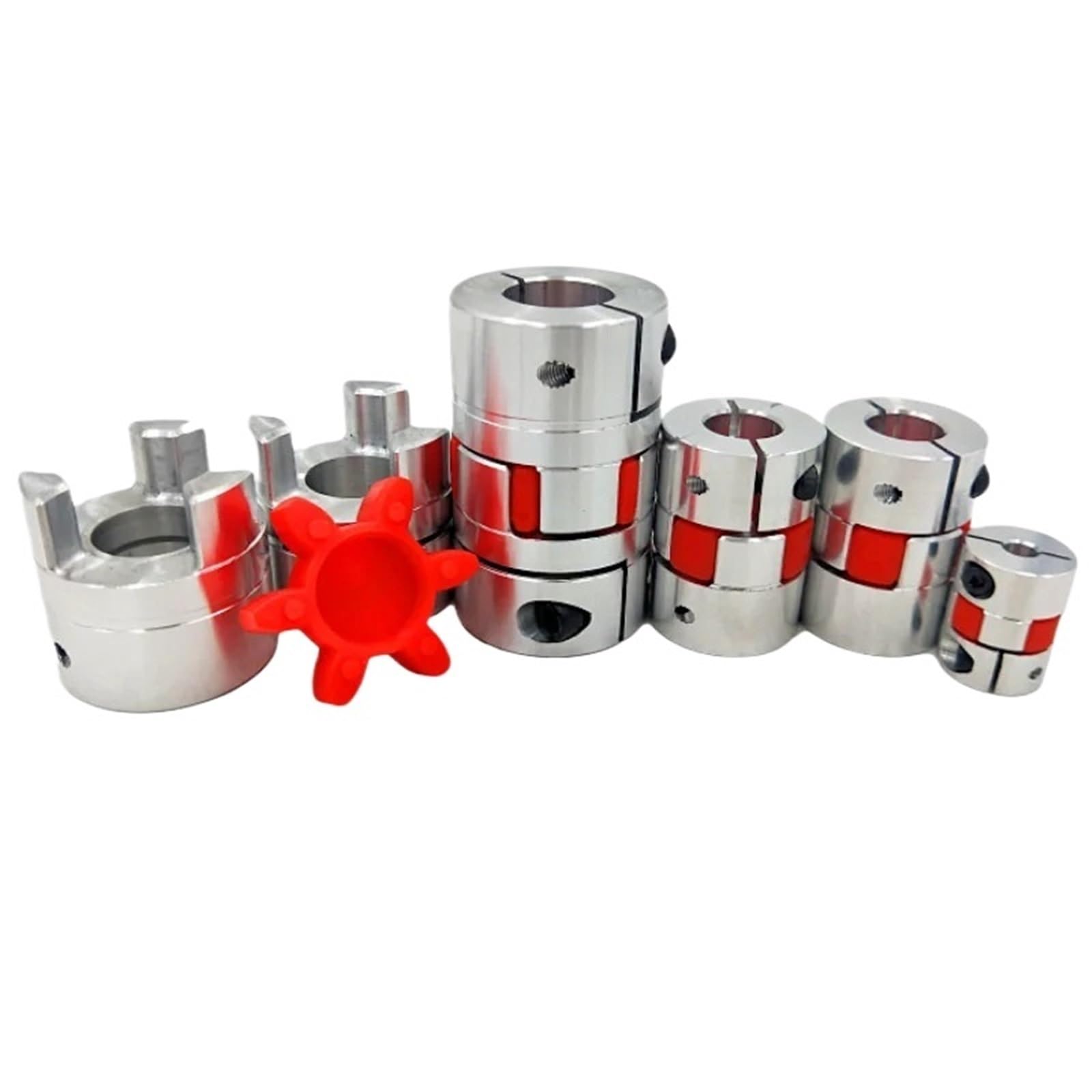 1 pz 12mm/14mm/15mm/16mm/17mm/18mm/19mm/20mm/22mm CNC Flessibile Plum Spider Giunto for Albero Accoppiatore Servo Motore Manicotto del Connettore D40L50(12mm-15mm)