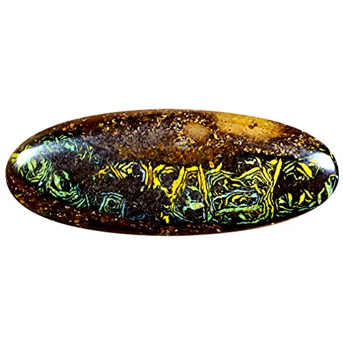Opale Boulder naturelle de 9.95 ct, pierre précieuse d'Australie pour cadeau d'anniversaire rare