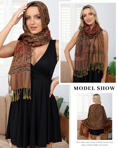 HAIMEIKANG Women Scarf Women's Pashmina Shawls and Wraps for Evening Dress Long Scarf Wedding Bride Bridesmaid Winter Shawl3