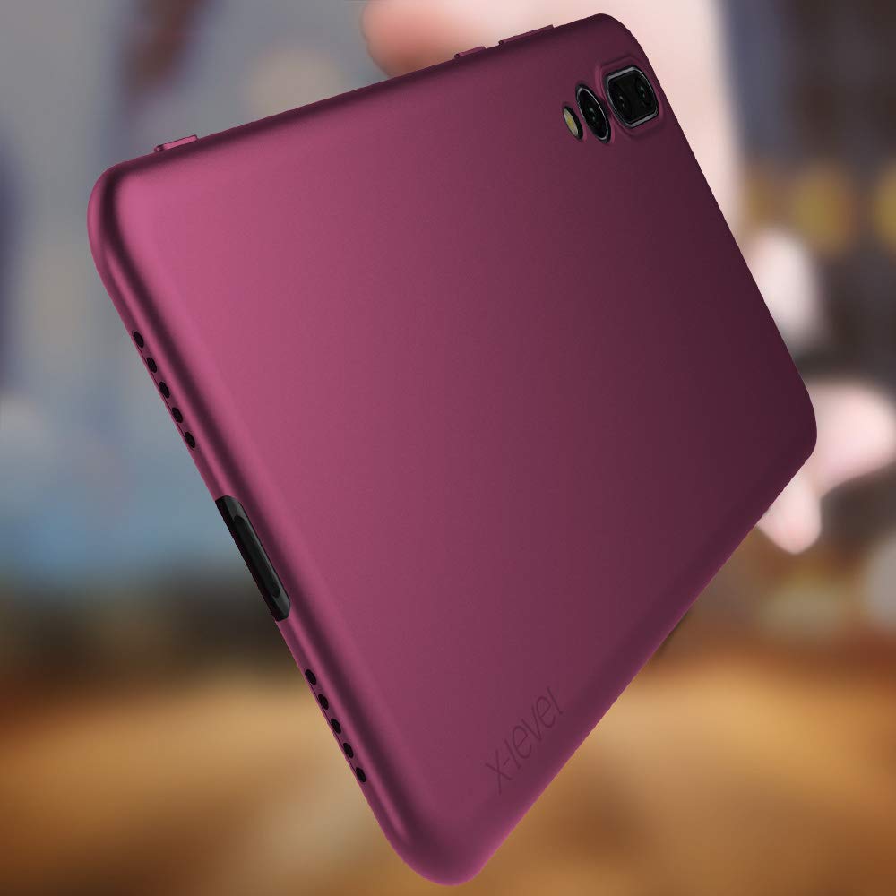 X-level Cover Compatibile con Huawei P20, Custodia Silicone Ultra Slim Sottile e Anti-Graffio Protezione in Morbida Case per Huawei P20-Vino Rosso