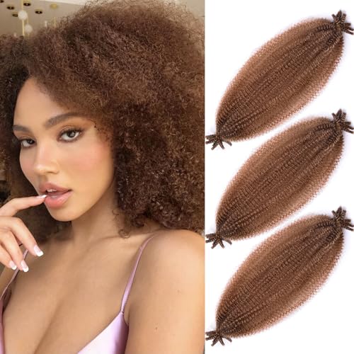 16 Inch Springy Afro Twist Crochet Hair 3 Packs...