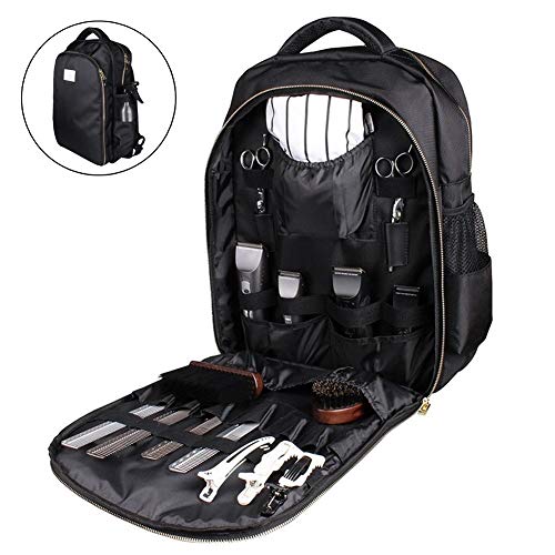 Preisvergleich Produktbild LWWOZL Friseur Rucksack, MultiFunktions wasserdichte Verfassungs Werkzeug Aufbewahrungstasche, Friseur Styling Tools Outdoor Reise Schultern Tasche