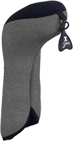 Stealth Club Covers 26180INT Fairway Wood ID 7-9-X Golf Club Head Cover, Silver Tweed/Black