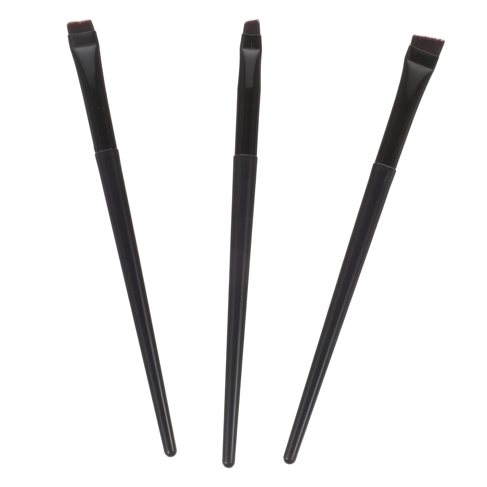 FOMIYES 5sets Eyebrow Makeup Brush Set Flat Eyeliner Brush Angled Double Sided Makeup Applicators 3pcs*5