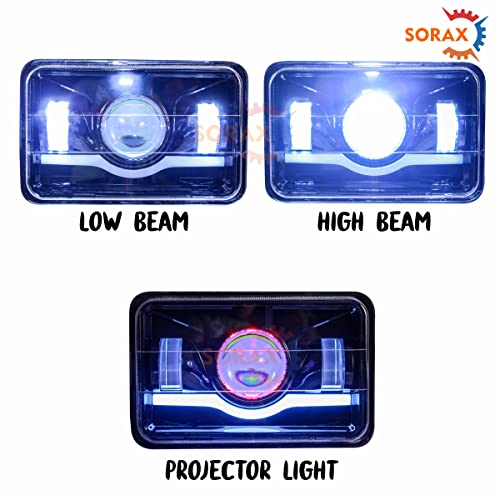 Image of SORAX LED Projector Hi /Low Beam Headlight with Daytime DRL For Hero Splendor Plus, Splendor Pro, Splendor