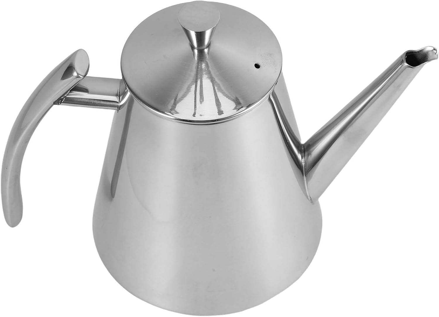 Oil Dispenser Bottle Large Capacity Stainless Steel 450ml Drip-free Pouring Oil Pot for Everyday Cooking and Kitchen Use