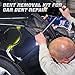 KINNIPON Car Dent Removal Rod Tools,Paintless Dent Repair Kit with 3 Pcs Stainless Steel Rods and 22Pcs Tips,Dent Repair Rods for Car Dents Door Dings and Hail Damage Removal