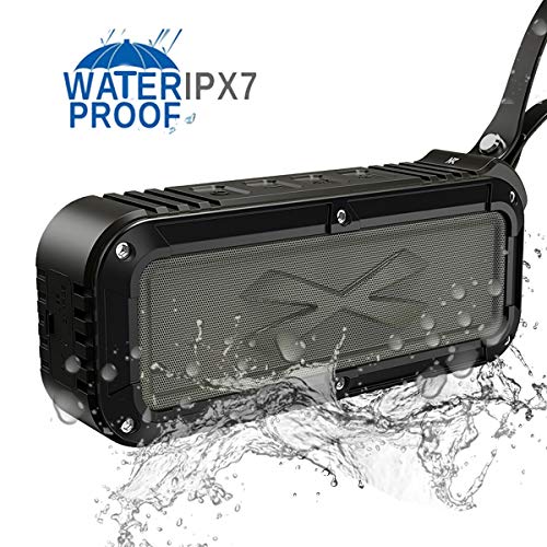 Wireless Bluetooth Speaker,Waterproof Outdoor Bluetooth Speaker with IPX7 Stereo HD Audio and Enhanced