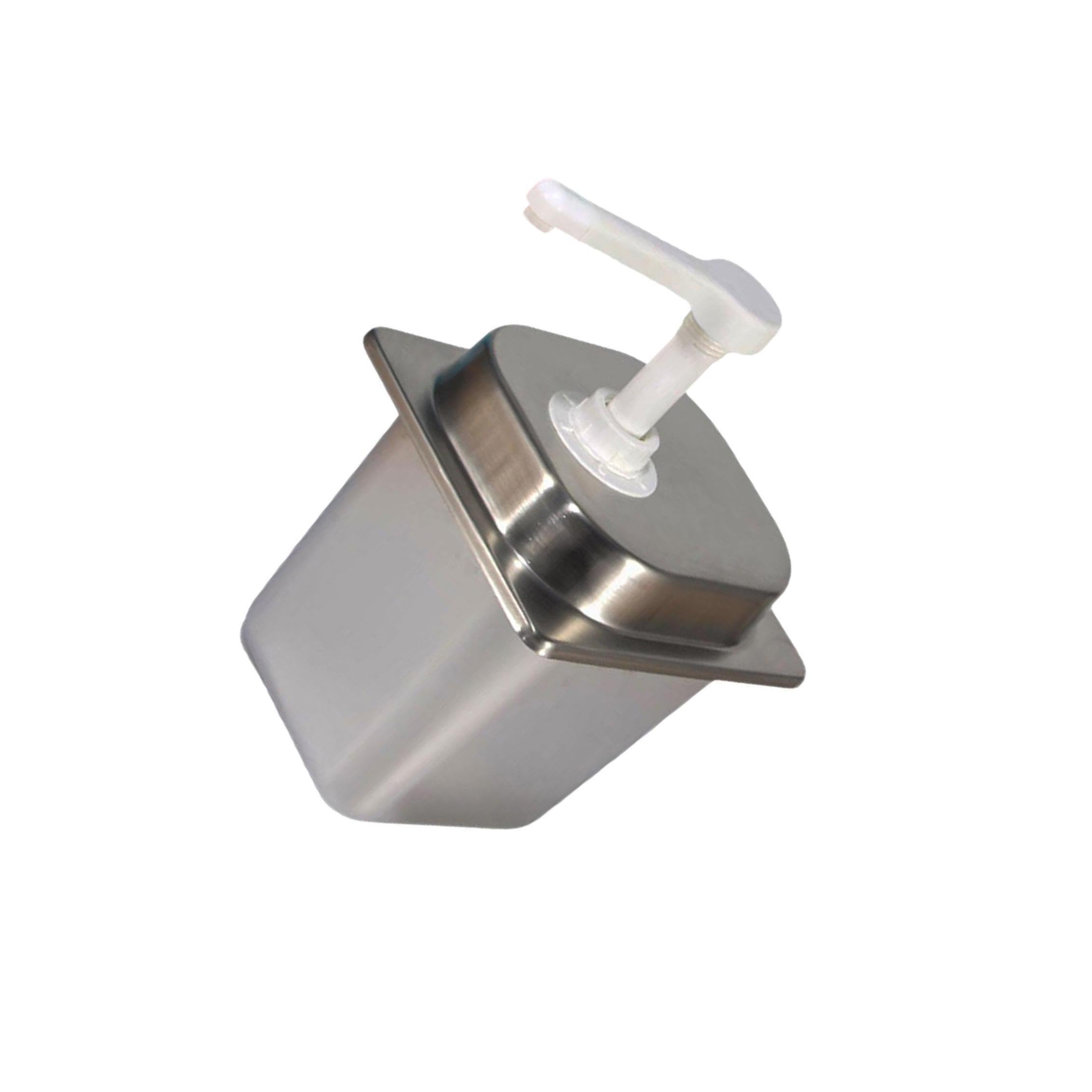 Distributeur de Sauce en Acier Inoxydable Durable, Pompe compacte pour Une Organisation optimale de la Cuisine. Distributeur de sirop de café à, Argent, 15cc