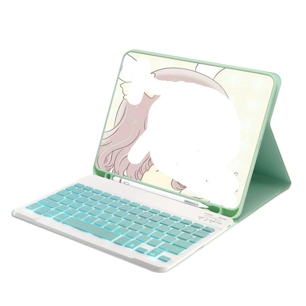 Teclado QWERTY y funda de cuero para iPad Air 13 pulgadas en la oficina 7