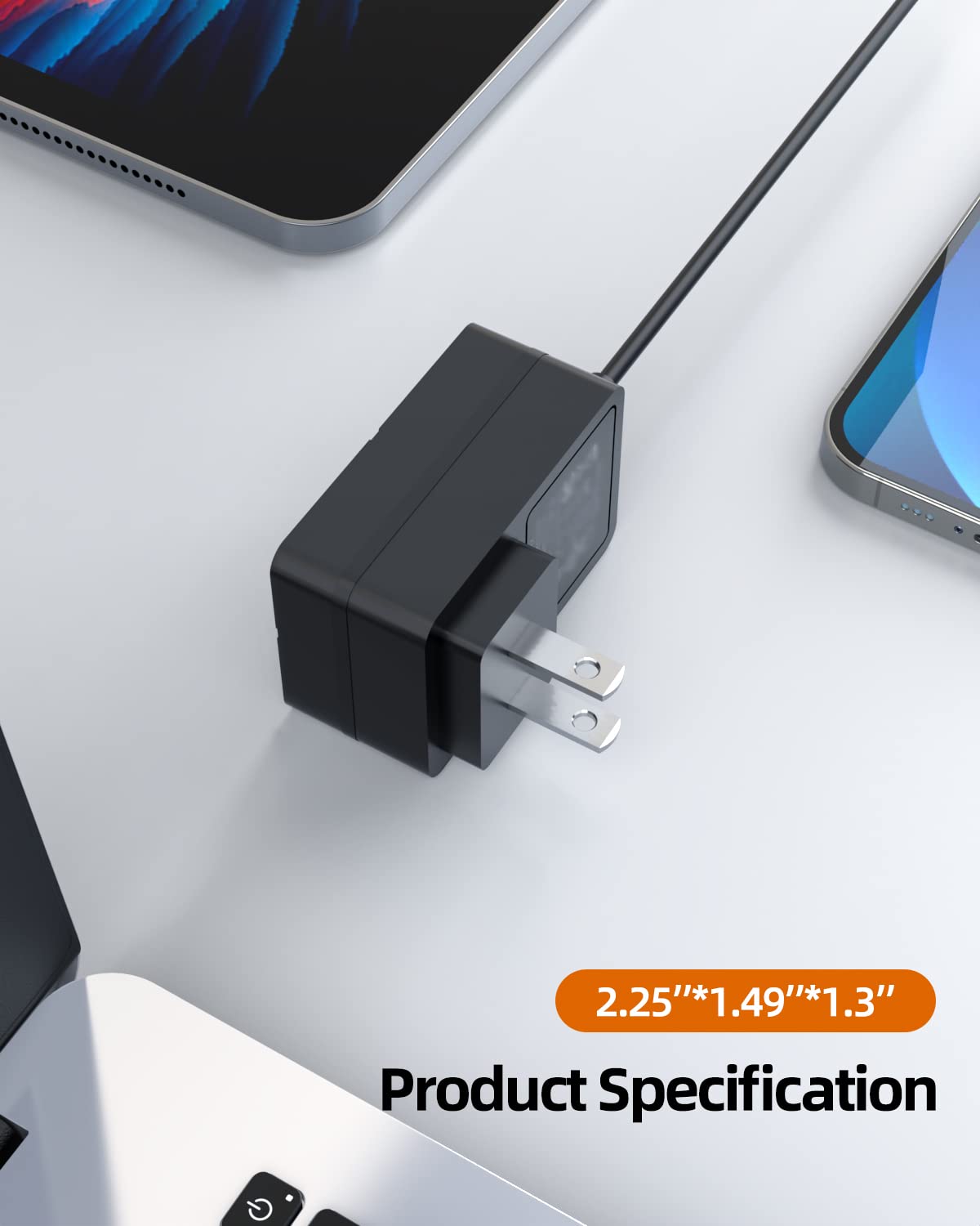 TOP CHARGEUR Adattatore Caricabatterie 6V Per Baby Monitor Motorola MBP482, Lato Genitori. Alimentatore Con Cavo Da 110 Cm, Nuovo, Spedizione Dalla Francia.
