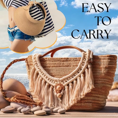 Sombrero Visera para Mujer con Ala Ancha y Moño miniatura 2