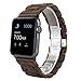 Produktbild Herren Holz Uhrenarmband 42mm/44mm/45mm kompatibel mit iWatch Alle Modelle (Brown)