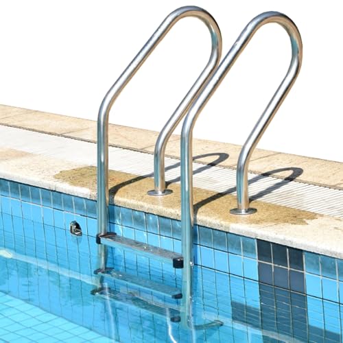 Escalera para piscina de 2 escalones acero inoxidable miniatura 6