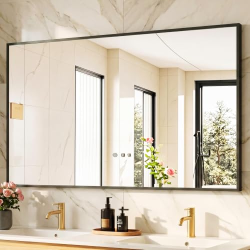 Image of Sweetcrispy Bathroom Mirror, 30 inch x 48 inch Rectangle Wall Mount Mirrors