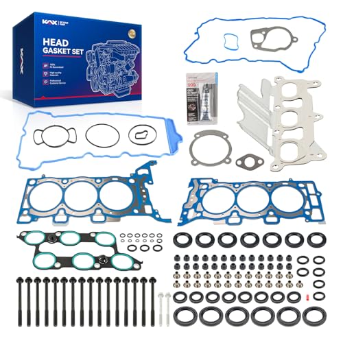 Image of KAX Engine Cylinder Head Gasket Set Compatible with Chevy Traverse 2009-2010 2014-2015, GMC Acadia 2009 2011-2015, Buick Enclave 2010 2013 2015, Saturn Outlook 2010, Head Gasket Kit, OE# HS26376PT-5