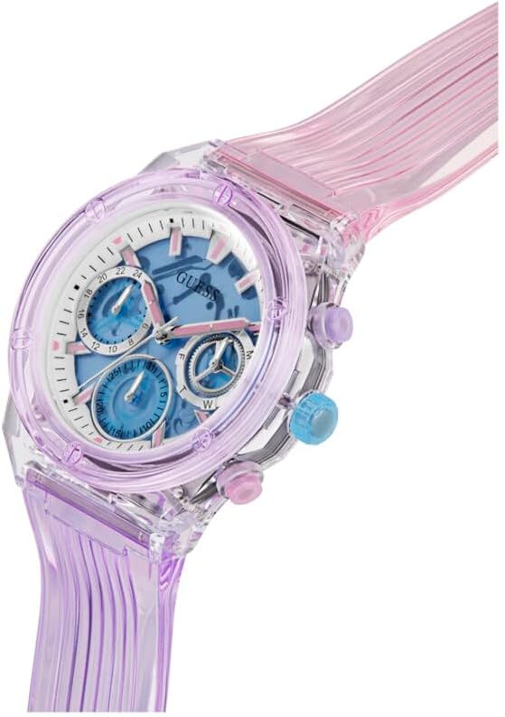 Guess Women's 39.0mm Watch - Multi-Color Strap Blue Dial Multi-Color Case - Image 4