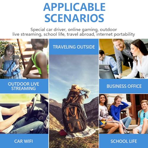 Image of Fockety 4G LTE Mobile Hotspot Router, 300 Mbps High Speed Mobile Router, Portable WiFi Hotspot Device Support 8 Users for Cell Phones Laptops Computers, European Version