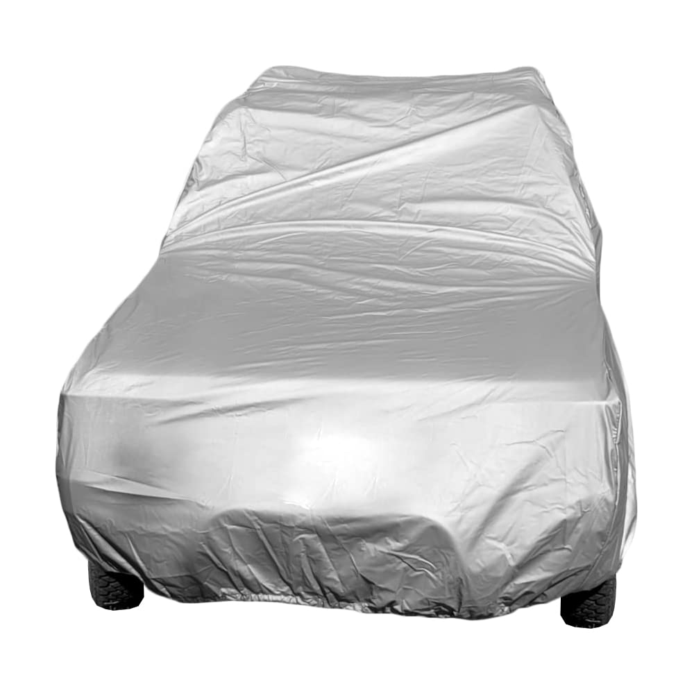 Copriauto Impermeabile per Fiat Panda Vintage anno dal 1986 al 2003 | Su Misura | Felpato Internamente | Protezione Totale | Resistente da +70 a -40°C | Bordo Elastico, Grigio, PVC