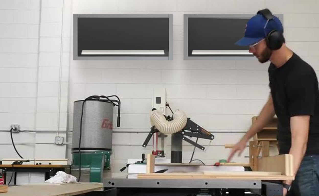 JZD Metal Wall Storage Cabinet with Up Flip Door, Hanging Steel Tool Cabinets, for Garage Basement Workshop - Image 2