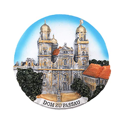 Imán Decorativo Dom Zu Passau Resin Pequeño miniatura 1