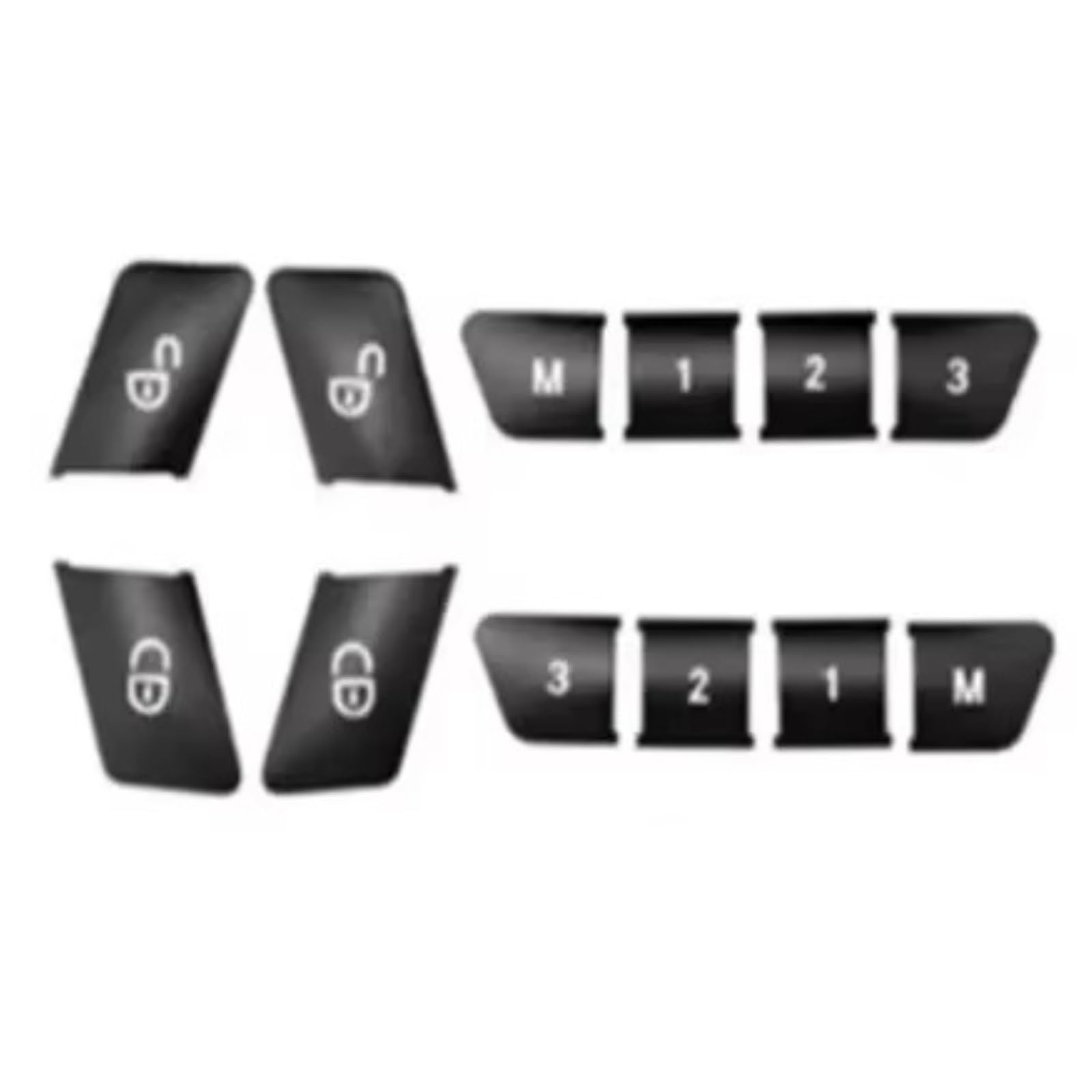 Repair Compatible with Benz for GLK X204 GLK250 GLK300 GLK350 2013 2014 2015 Car Window Lift Steering Button Stickers