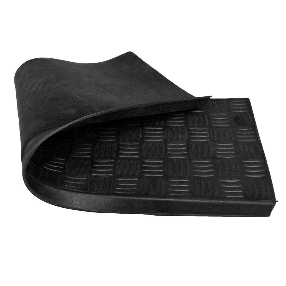 IVOL Tappetini in gomma per gradini rettangolari, 25 x 75 cm (15, lamiera lacrimale)
