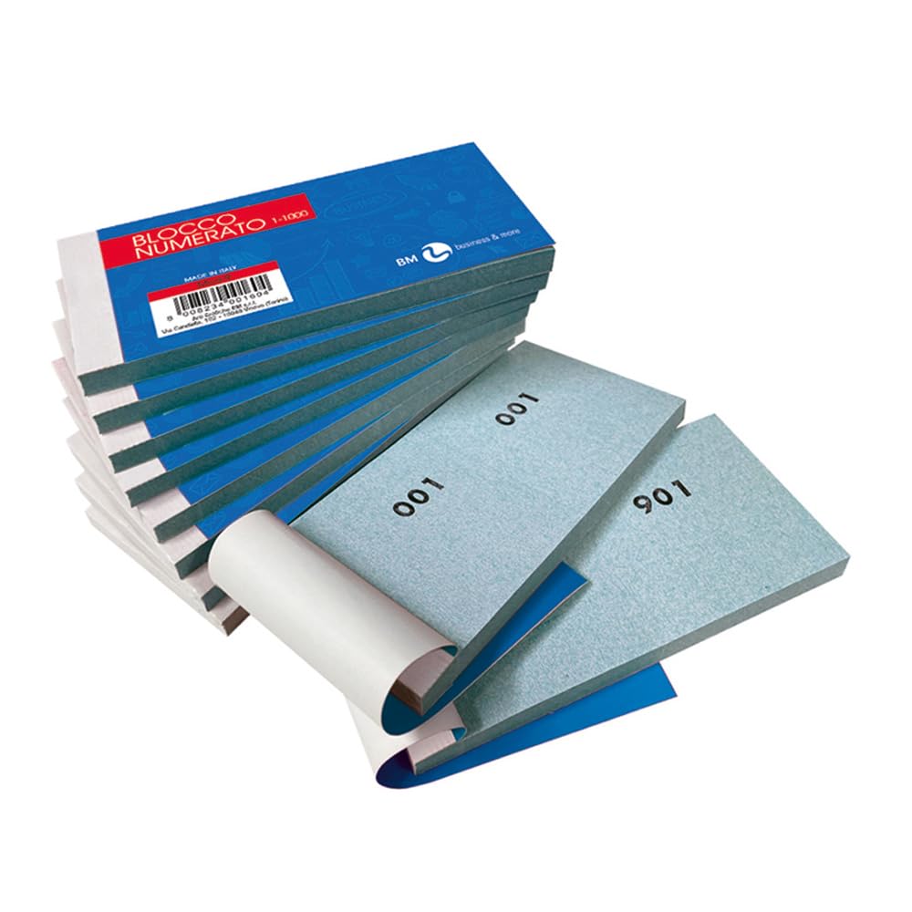BM BeMore MOD 9 10 Blocchi numerati da 1 a 1000 13 x 6 cm