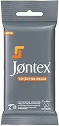 Jontex Preservativo Camisinha Ereção Prolongada - 6 Unidades