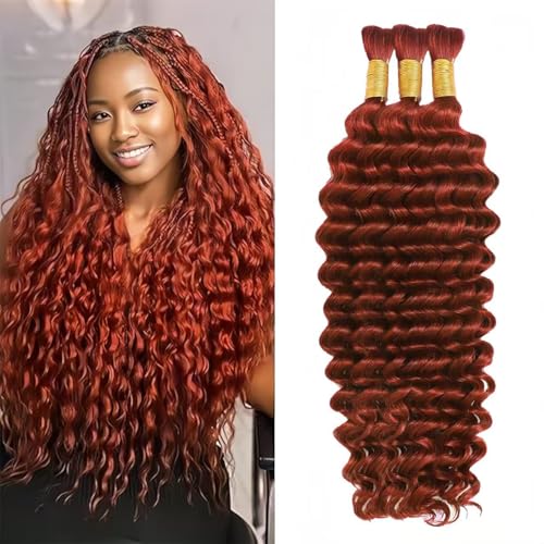 100 Percent Human Boho Braiding Hair (16inch #350 Copper)
